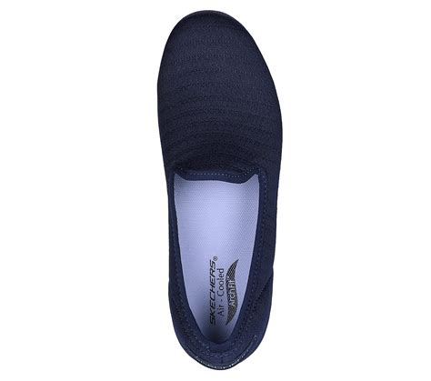 Skechers Navy Arch-Fit-Uplift Slip On Shoes For Women - Style ID ...