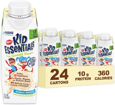 Amazon.com: BOOST KID ESSENTIALS 1.5 with Fiber, Vanilla Vortex ...