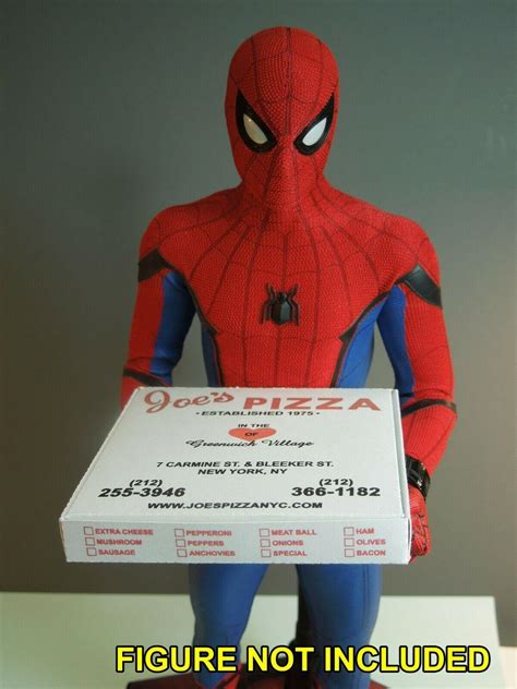 1/6 scale Custom Joes Pizza Box for Spiderman Peter Parker | #3787976444