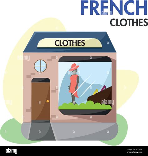French fashion store front. Vector illustration Stock Vector Image & Art - Alamy