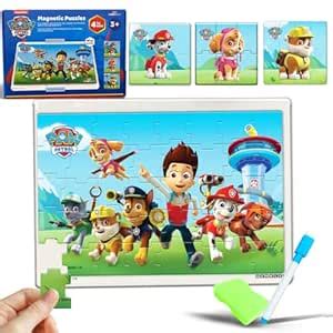 Buy Wembley Magnetic Puzzles for Kids Activity Toys Paw Patrol 4 in 1 ...