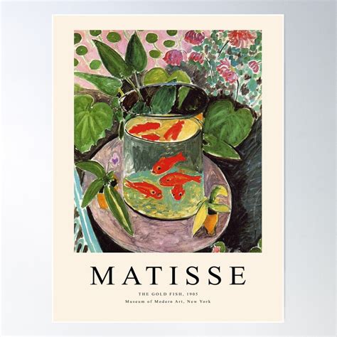 Henri Matisse Goldfish Poster Wall Art, Modern Wall Decor For Living ...