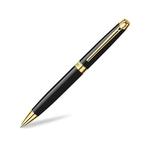 Caran d'Ache Leman Ebony Black Ball Pen | Buy Online | Caran D' Ache ...