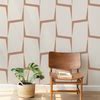 Terra Twists Abstract Modern Wallpaper for Walls, Orange | Life n Colors