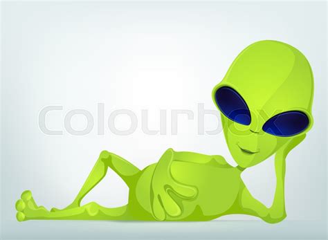 Cartoon Character Funny Alien Isolated ... | Stock image | Colourbox