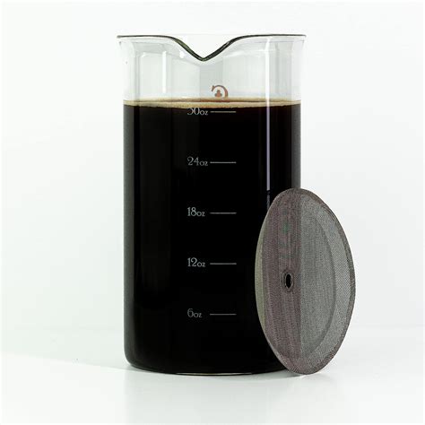 CCC,CafeCrushClub French Press Replacement Glass with Steel Filters by ...
