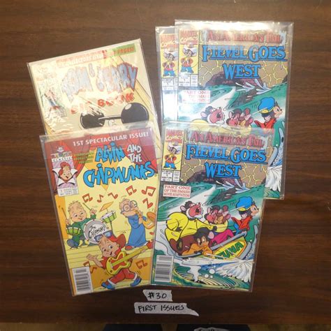 Lot #30 - Five First Issue Comic Books- Fievel Goes West, Tom & Jerry ...