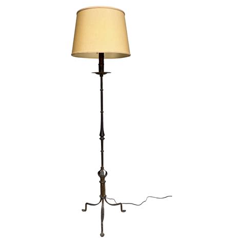 Spanish Wrought Iron Floor Lamp at 1stDibs