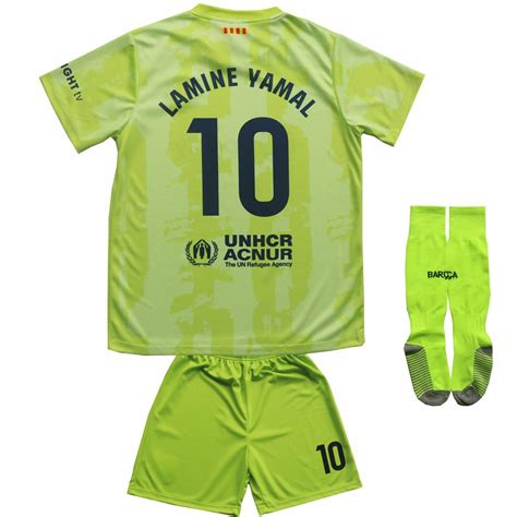 2024 2025 Barca Third 10 Lamine Yamal Football Soccer Kids | Desertcart ...