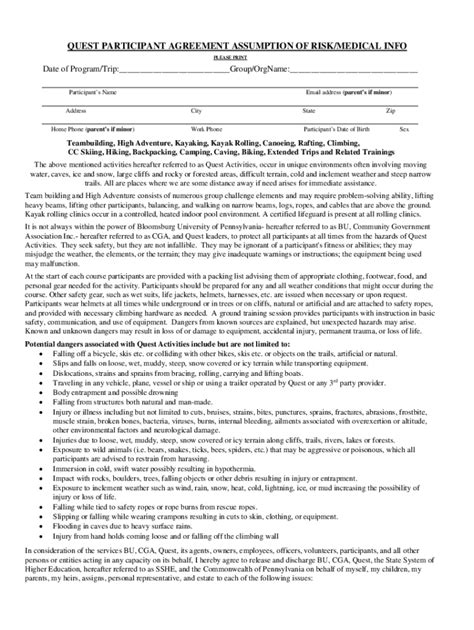 Fillable Online www.learninginthefield.compostsafetySafety: Participant ...