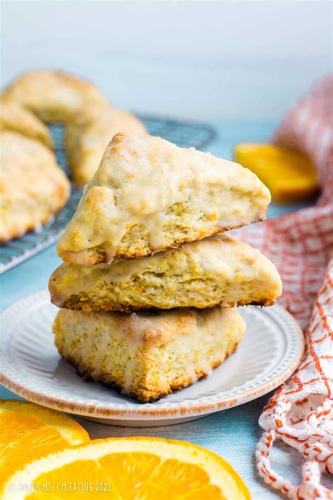 Easy Glazed Fresh Orange Scones (better than Panera!)
