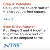 square root of 420 using long division method - Brainly.in