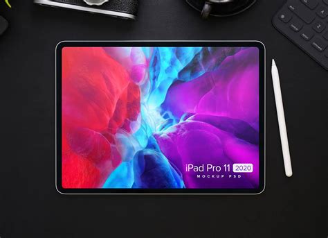 Free Top View iPad Pro 11 2020 Mockup PSD - Good Mockups