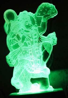 Ujjwal The Lord Hanuman 3D illusion Night Lamp Table Lamp Price in ...