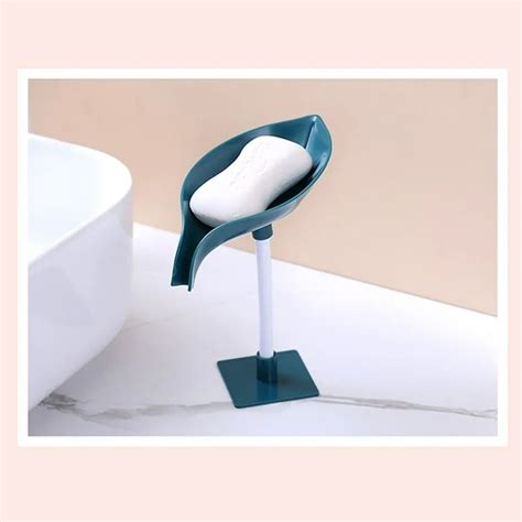 Shop Leaf-Shaped Self-Draining Soap Holder | DeoDap – Homitat