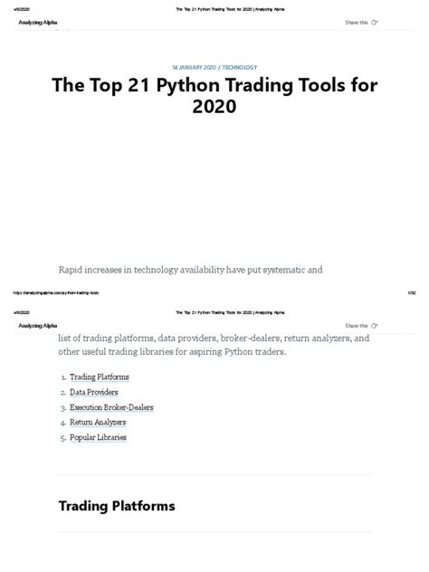 Image result for Python Packages for Trading