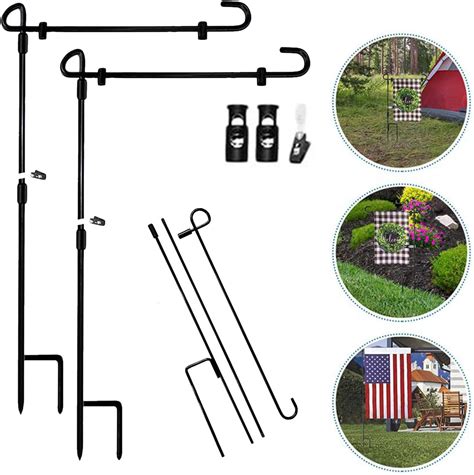 Amazon.com : SHARE&CARE Garden Flag Stand, Garden Flag Pole Holder with ...