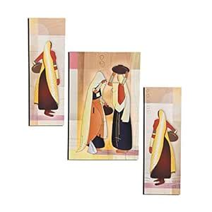 MAHAGAURI ART 18X24 Inch Wall Mounted Designer Rectangular Printed ...