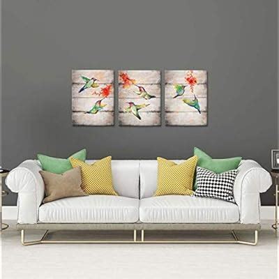 Zlove 3 Pieces Vintage Bird Canvas Wall Art | Ubuy India