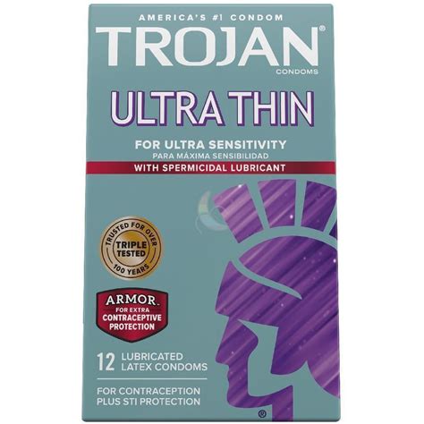 Trojan Ultra Thin Armor Condoms with Spermicide