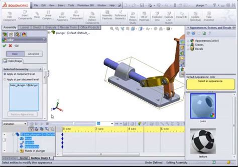 SolidWorks Motion Study Units 的图像结果