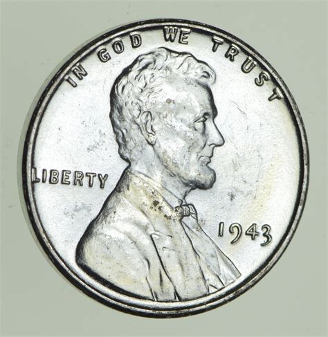 Choice Uncirculated - 1943 - STEEL CENT - Lincoln Wheat Cent - Historic ...