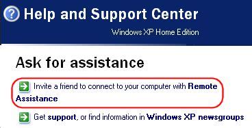Image result for XP Remote Assistance