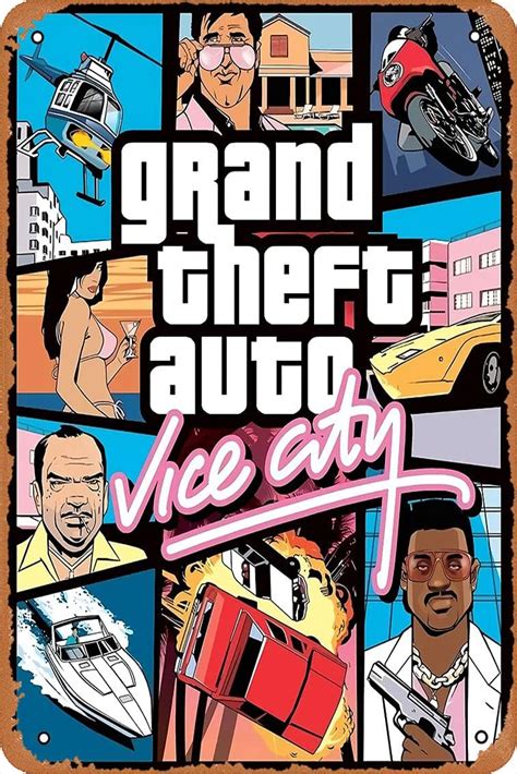WFPI Wall Decor Sign - Gta Vice City Original Poster 8X12 India | Ubuy