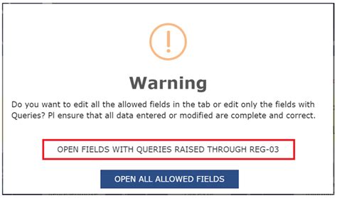 Application for Filing Clarification