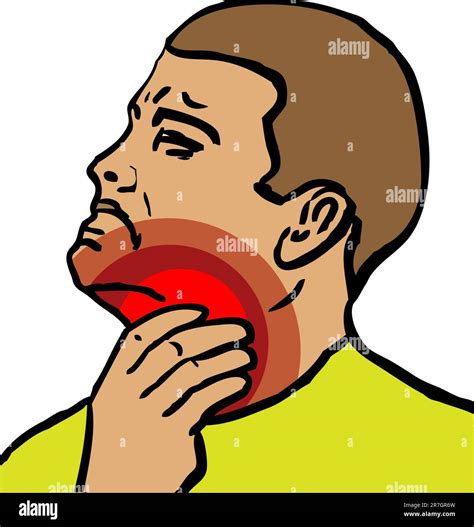 medical icon, Cold, Sore throat, ill, human season health Stock Vector ...