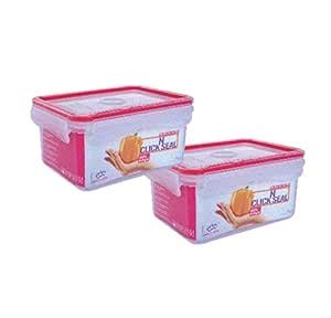 Buy 5927 PRINCEWARE CLICK n SEAL RECTANGULAR CONTAINER- 500 ML SET OF 2 ...