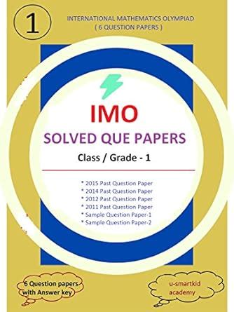 IMO - SOLVED PAST QUE PAPERS : CLASS - 1 eBook : Academy, u-smartkid ...