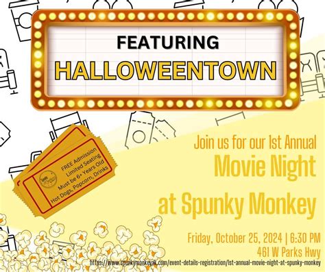 1st Annual Movie Night at Spunky Monkey!, Spunky Monkey Alaska ...