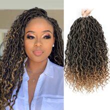 BELLQUEEN Goddess Locs Crochet Hair 8 Pacotes New Goddess Faux Locs ...