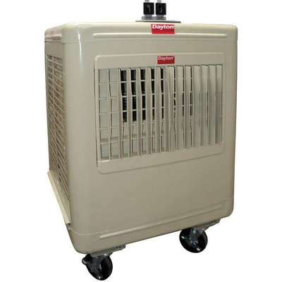 Dayton 2800/2100 cfm Direct-Drive Portable Evaporative Cooler, Covers ...