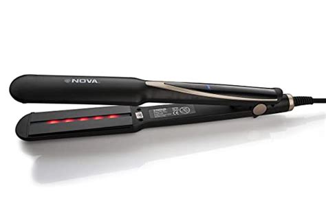 Nova Temperature Control Professional NHS 890 Hair Straightener (Black ...
