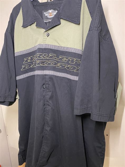 Harley Davidson Mechanic Shirt Short Sleeve Mens Size… - Gem