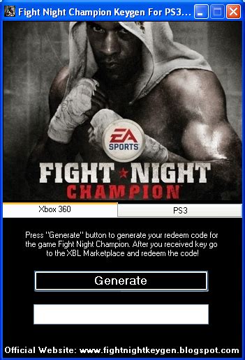 Image result for Free Activation Code Fight Night