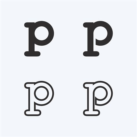 P Bubble Letter