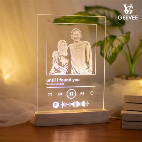 Jual Lampu Tidur Stand AESTHETIC Akrilik Custom LEDSpotify Instagram ...
