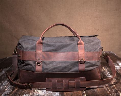 Mens Weekender Bag, borsa da viaggio per uomo, tela Weekender, Mens ...
