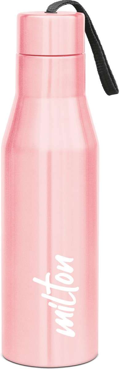 Pack of 1 Super 1000 Stainless Steel Water Bottle, 1000 ml, Light Pink ...