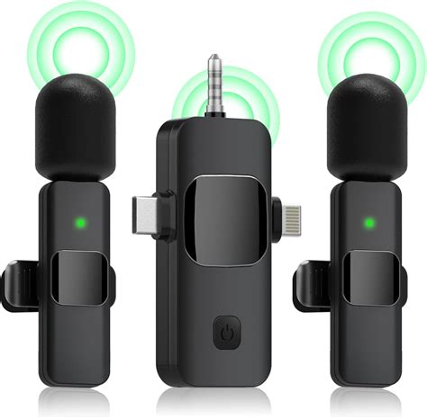 Amazon.com: 3 in 1 Wireless Mini Microphone-10 Hours of Life, Wireless ...