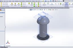 Image result for SolidWorks Machine Screw Tutorial