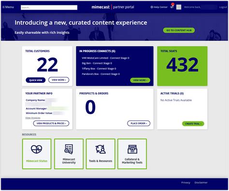 Mimecast Partner - Managed Service Provider Portal – Mimecast