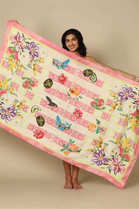 Floral Koru Sarong - Floral printed beachwear – The Print Pickle