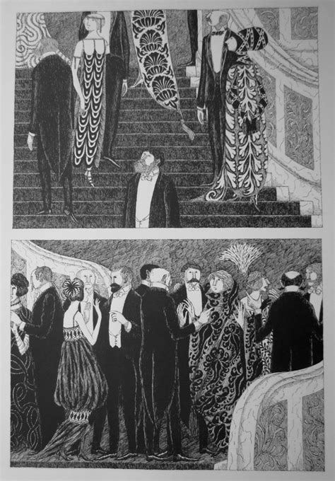 VINTAGE large Edward GOREY print / poster 1970s The Blue Aspic