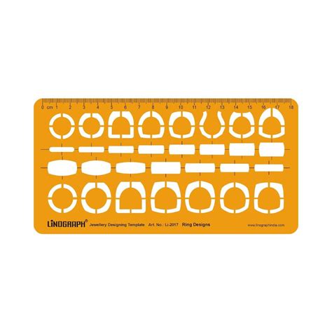 LINOGRAPH, Stencil - JEWELLERY RING DESIGN TEMPLATE. – OXFORD stationers