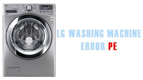 Image result for Pe Error in LG Washing Machine