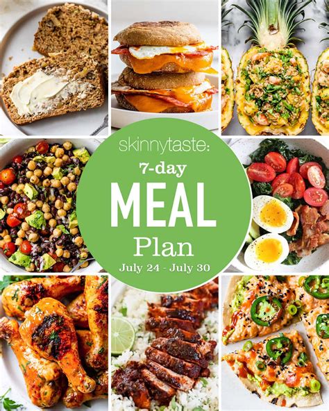 Free 7 Day Healthy Meal Plan (July 24-30) - Eating Healthy Blog